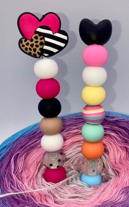 ergo- nomische Valentinstag-Häkelnadeln, Nadelstärke 4,5